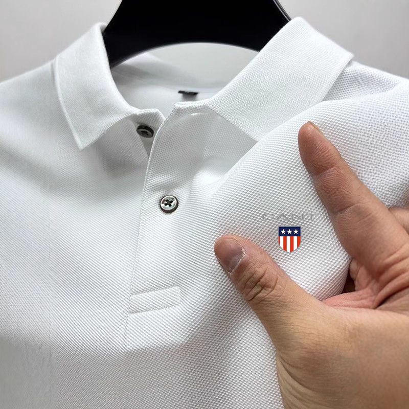 Cross-border Amazon Casual All-match Short-sleeve Men's Summer Lapel Printed Polo Shirt Business Summer Top