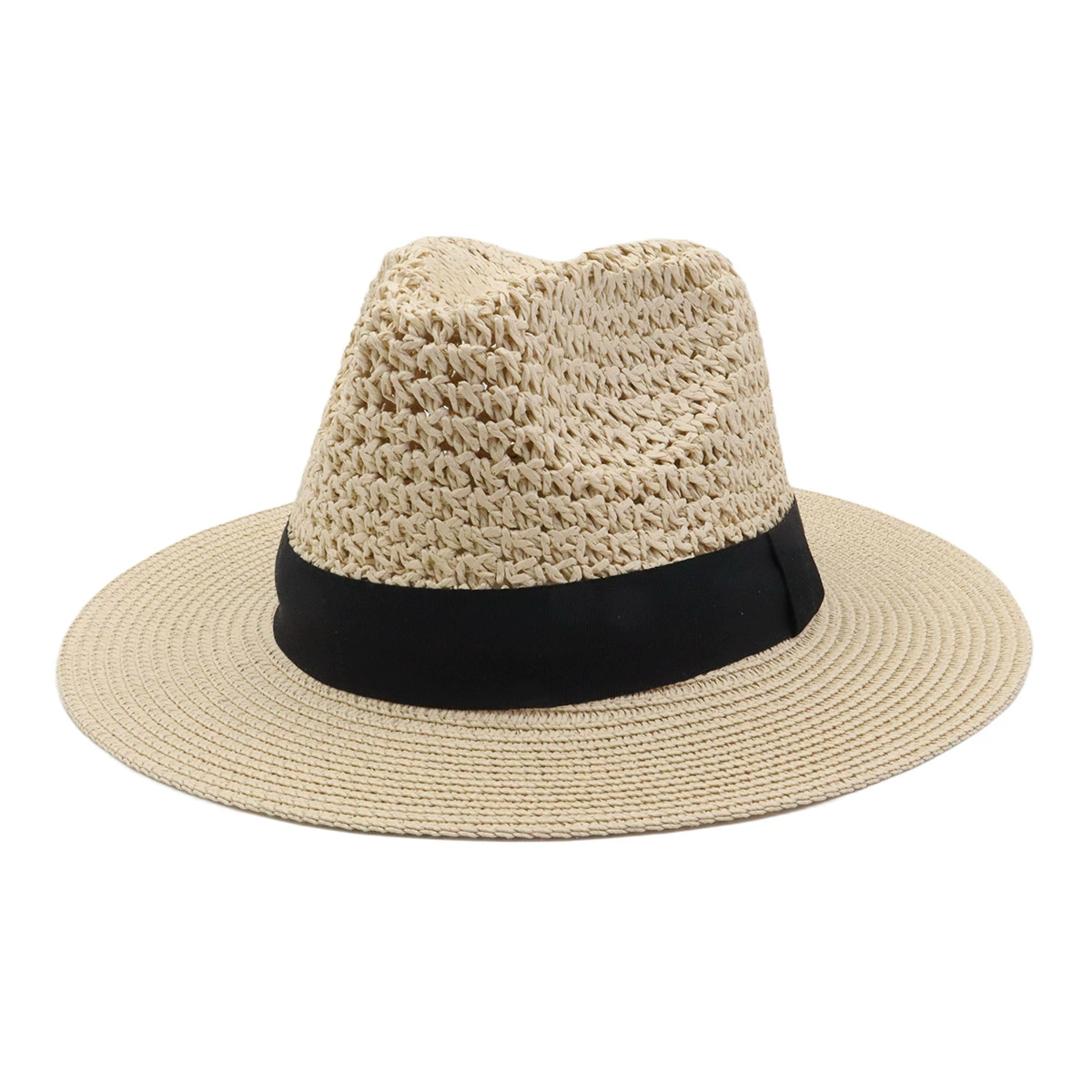 AliExpress Amazon Outdoor Весна и лето, новые мужские и женские пляжные шляпы с большим козырьком, соломенная шляпа CMDJS457