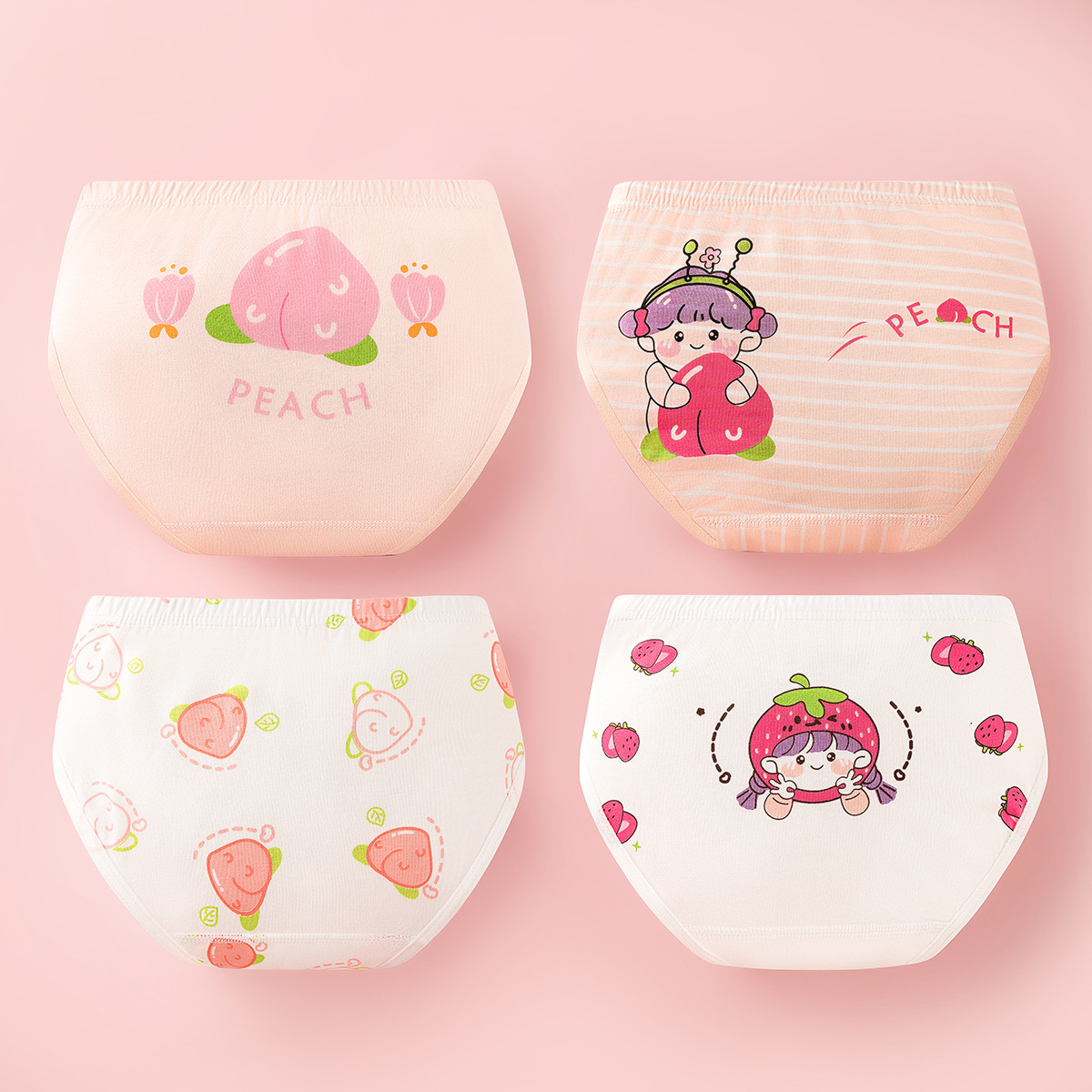 Niñas bebé triángulo clase una ropa interior de algodón puro verano fino medio y grandes calzoncillos de algodón para niños al por mayor entrega de una sola pieza