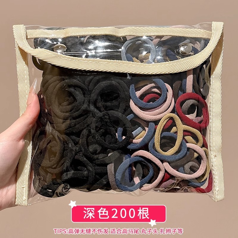 Niños lindos anillos de cabello de color correa de goma niñas de cabello de cola de caballo niñas de alta elasticidad no lastiman cabello