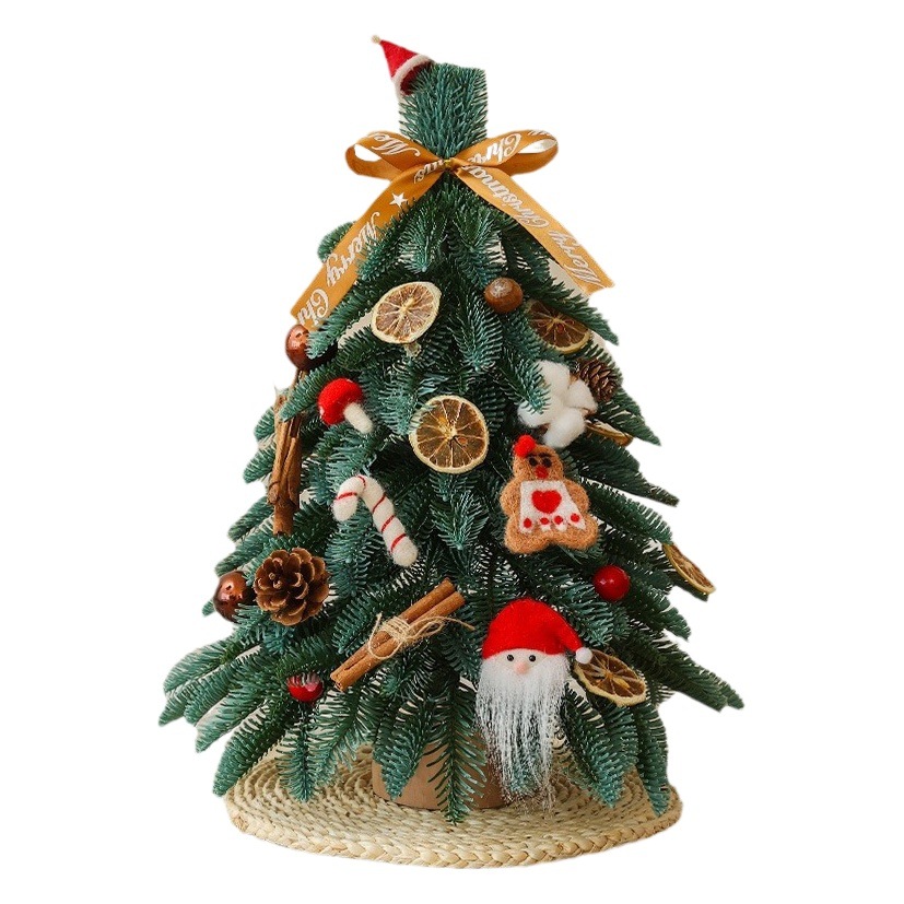 Árbol de Navidad 2024 nuevo hogar decoración de Navidad escritorio estilo ins mini paquete de fotos de decoración pequeña premium