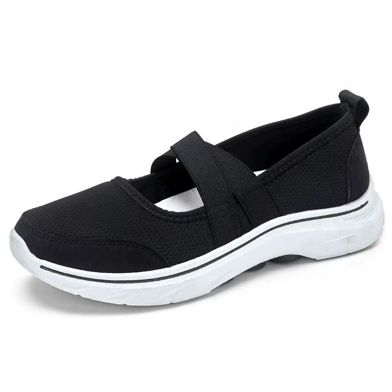 Casual летняя обувь slip-ons от , сетчатый верх, гибкая подошва, цвета черный/серый/бежевый, размеры 36-41