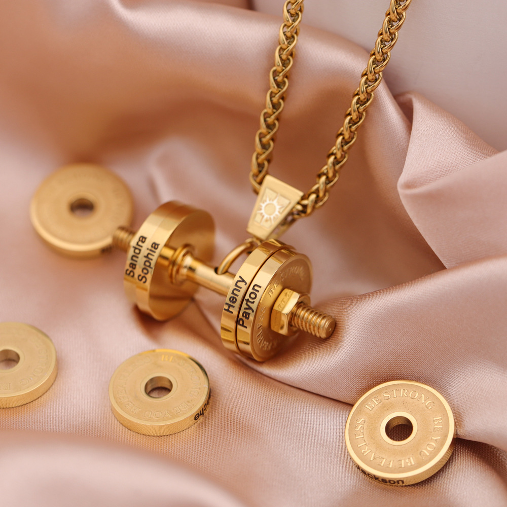 Collana con pendente a manubrio per uomo personalizzata_voghion.com