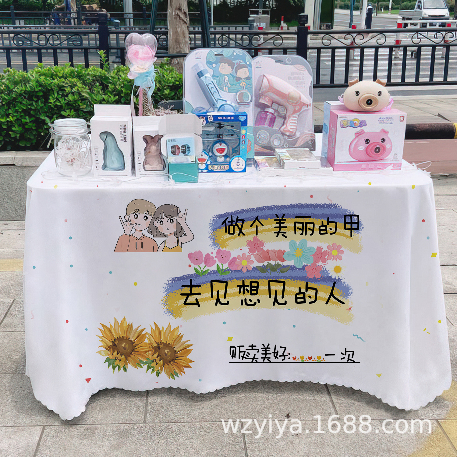 Maneras de manicuras letreros de mesa de comida del mercado nocturno puestos de mesa carritos publicitarios maneras de mesa publicitarias