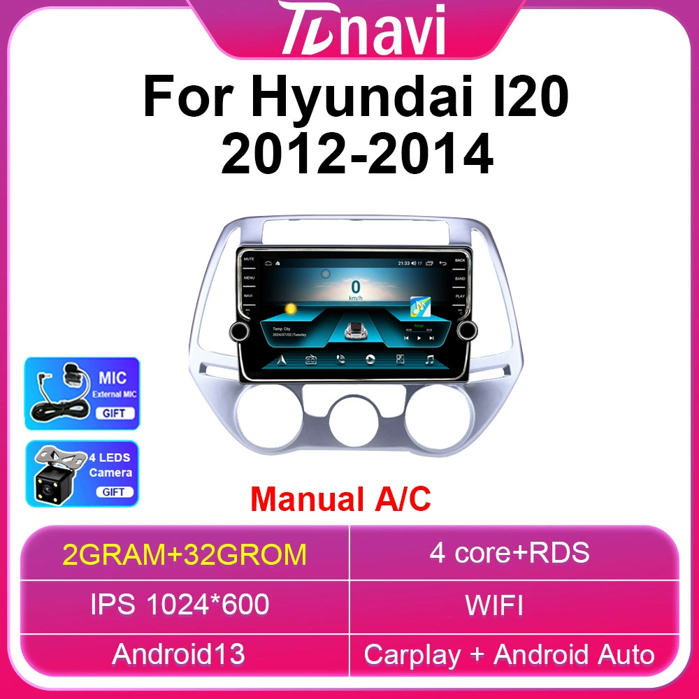 Кросс-бордерный набор для Fu Hyundai I20 2012-2014 Android большой экран крутящий механизм CarPlay навигация