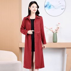 春装时尚休闲女装妈妈装创意设计风衣，彰显的日常通勤款