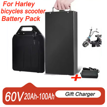 适配哈雷 60V 20Ah 30Ah防水电动摩托车电动自行车18650锂电池组