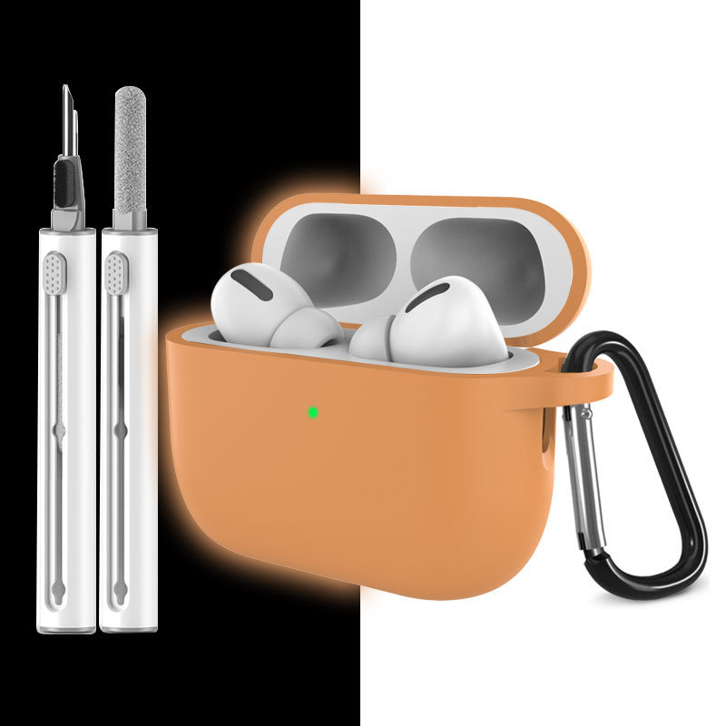 适用Airpodspro3保护套苹果耳机保护壳硅胶纯色airpods保护壳批发|undefined