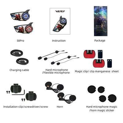 Cross-border motorcycle helmet intercom Motorcycle Helmet Headset - double-package