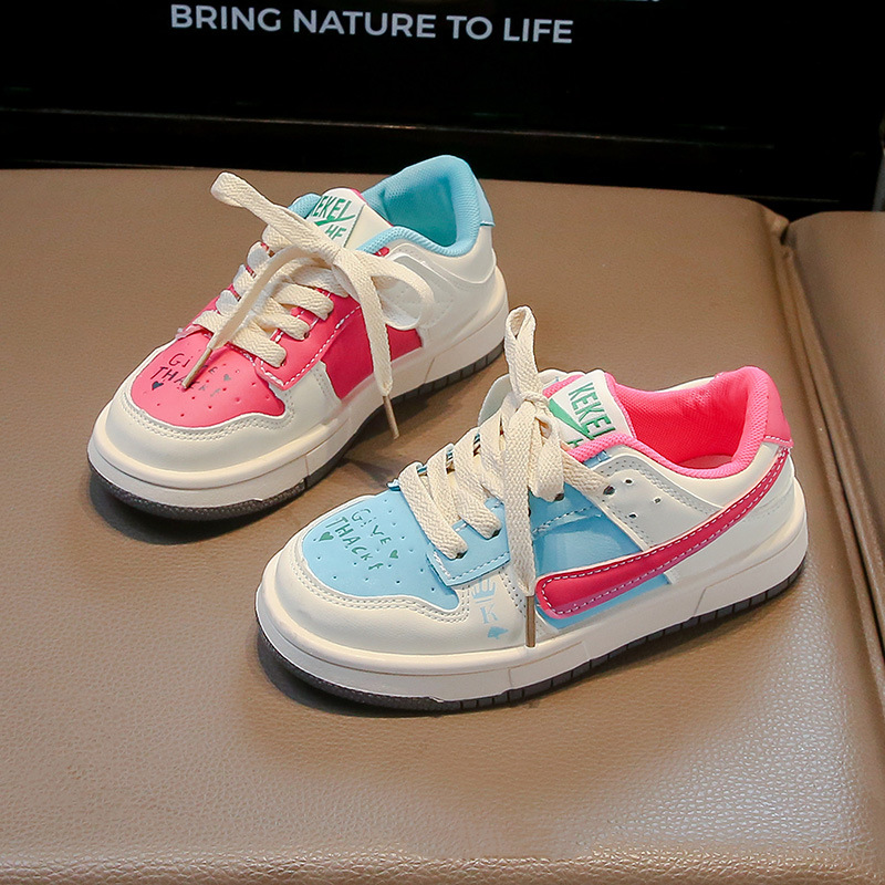 Kinder 2024 Herbst Mandarin Ente Farbe Baby Mädchen Casual Board weiche Sohle Anti Slip Herrenschuhe_voghion.com