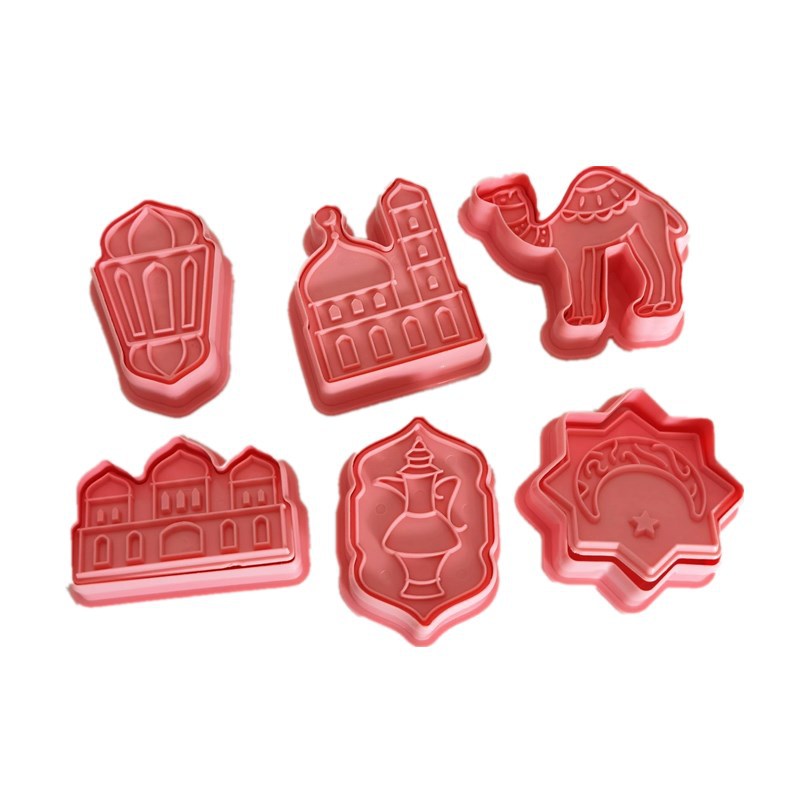 undefined6 Set of parts camel Cookies biscuit mould Plastic biscuit Cutters diy Cake Baking Toolsundefined
