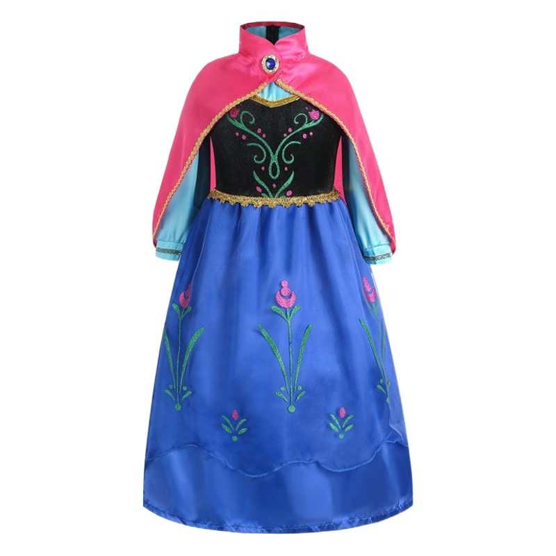 Frozen ropa para niños Anna vestido princesa vestido Frozen Anna vestido de rendimiento vestido Cosplay