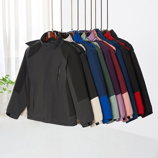 Autumn and Winter Popular Velvet Thickeneded Soft Shell Jacket Overalls Mountaineering Clothing Windproof and Waterproof All-in-one Jacket