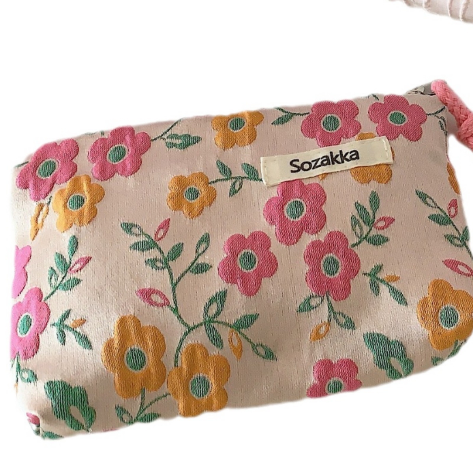 3451 ins contraste color de encaje rojo sobre bolso cosmético las mujeres portátil monedero lavado bolsa almacenamiento