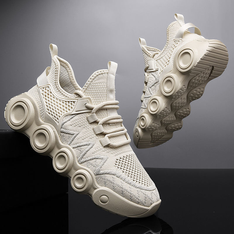 2021春秋季透气飞织休闲运动鞋学生跑步鞋韩版潮流鞋子男运动鞋|ru