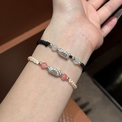 法棍猫新中式手绳国风转运珠手工编绳日常通勤好运手链男女同款