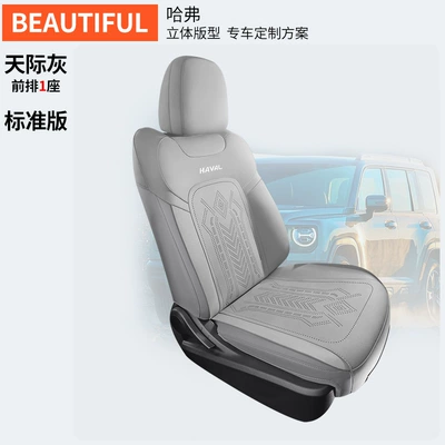 Harvard Raptor Special car seat Modelə uyğun (Original) oturacaq örtükləri - front-row-single-seat-sky-gray-special-for-haval-raptors-special-car