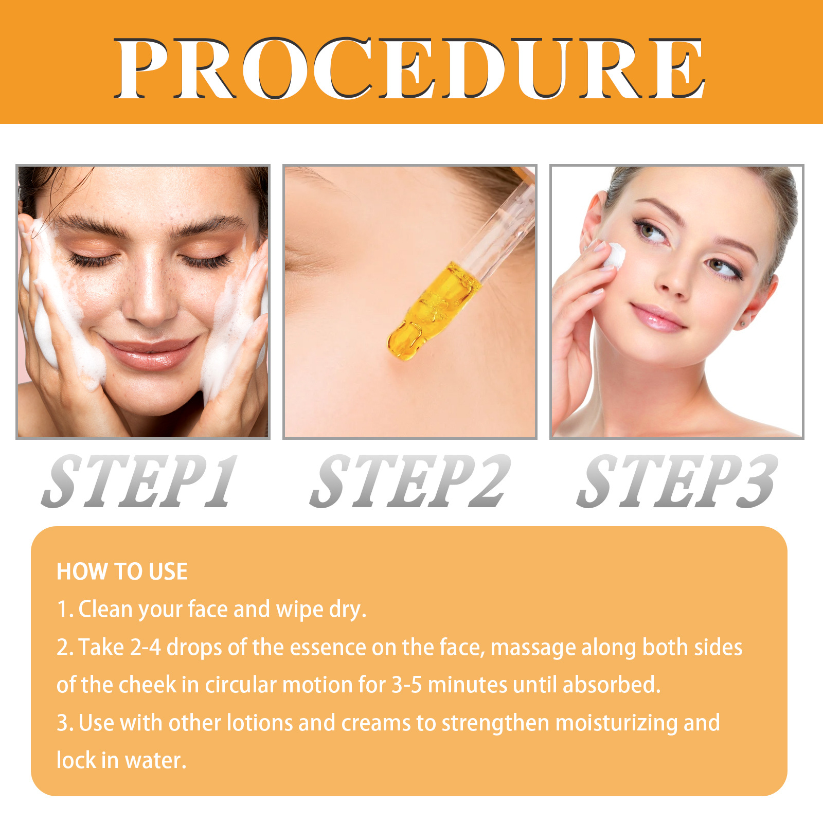 OUHOE Vitamin C Hydratační rozjasňující esence pro rozjasnění, hydrataci, zpevnění a vyhlazení jemných vrásek_voghion.com