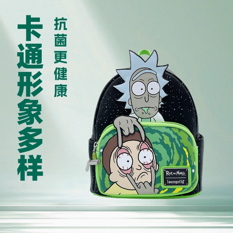 Loungefly Rick and Morty School Bag Casual Backpack Unisex Luminous Backpack