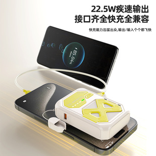 Fast charging belt line compact portable 10000 mA large capacity 120W mobile power printed logo charging treasure
