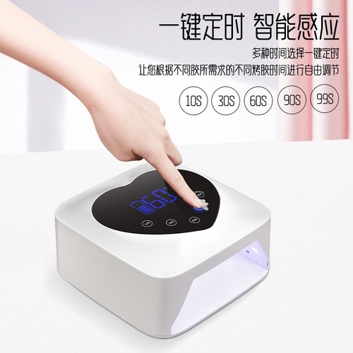 Cross-border new wireless nail phototherapy lamp rechargeable nail lamp lithium battery electric baking drying nail phototherapy machine