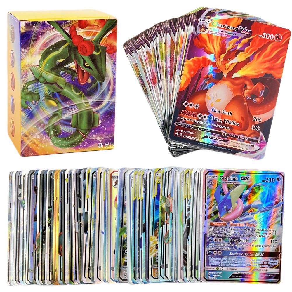 Pokémon Gold Card vmax POKEMON Cards Pokemon mega Pokémon Vstar Flash Card