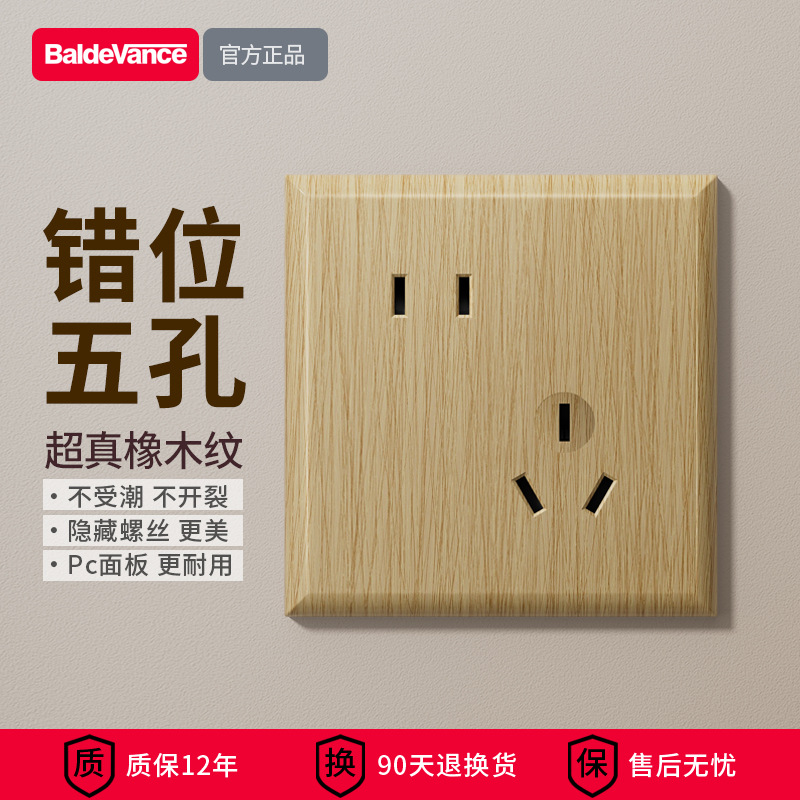 Inclined five holes (large spacing)