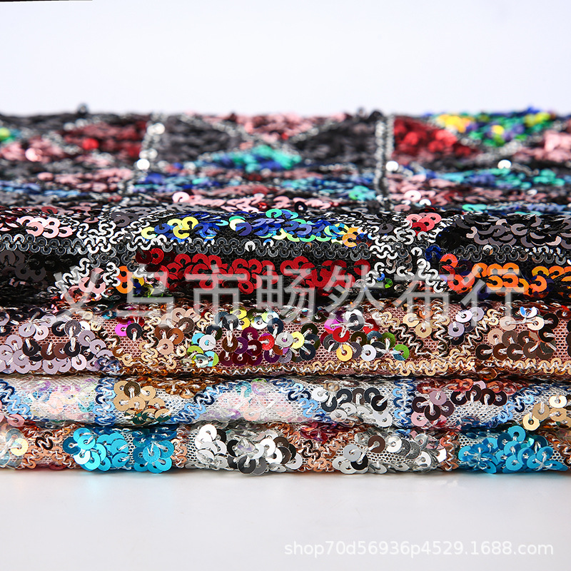 2021 Cross-Stitch Cheongsam Geometric Pattern Three-Dimensional Embroidery Dress Hollow Laser Tablecloth Pattern Bead Embroidery Lace
