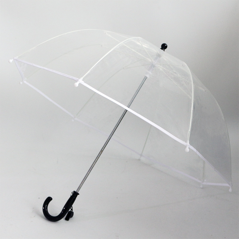 2-5 Years Old Bubble Umbrella Kindergarten Baby Umbrella Cartoon Safety Kidsren's Transparent Umbrella Light Straight Pole Umbrella Mushroom Umbrella