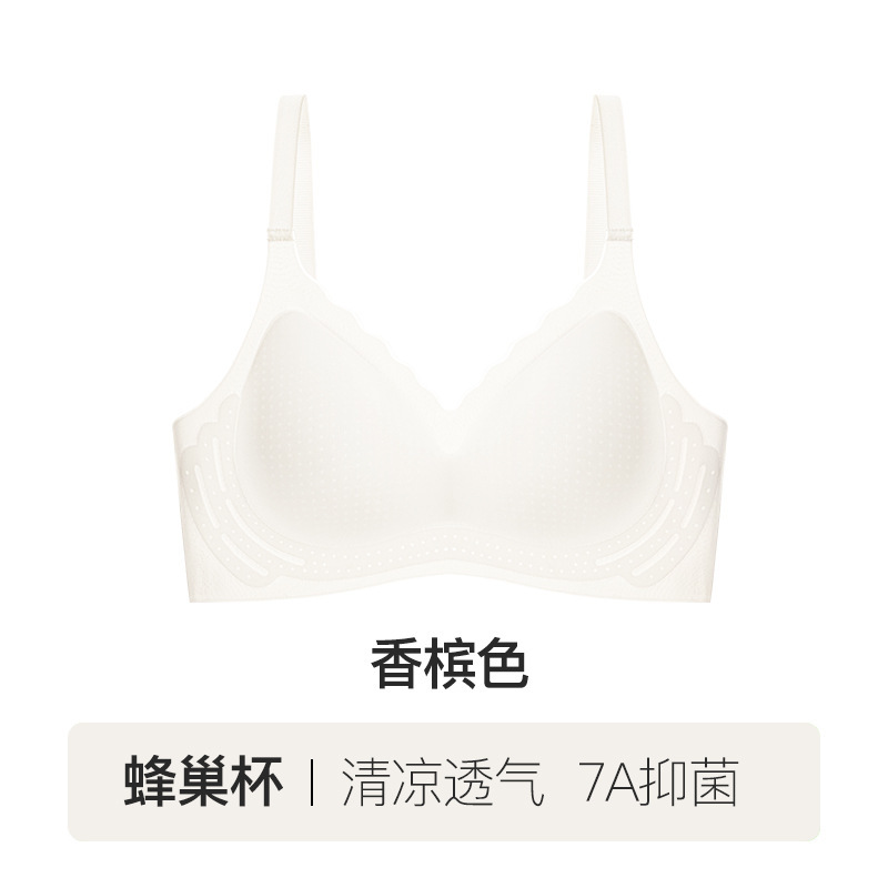 夏用の女性用超薄型クール下着、薄くて通気性のあるホールカップ、シームレス、ソフトサポート、快適な小さな胸と美しい背中のブラジャー|undefined