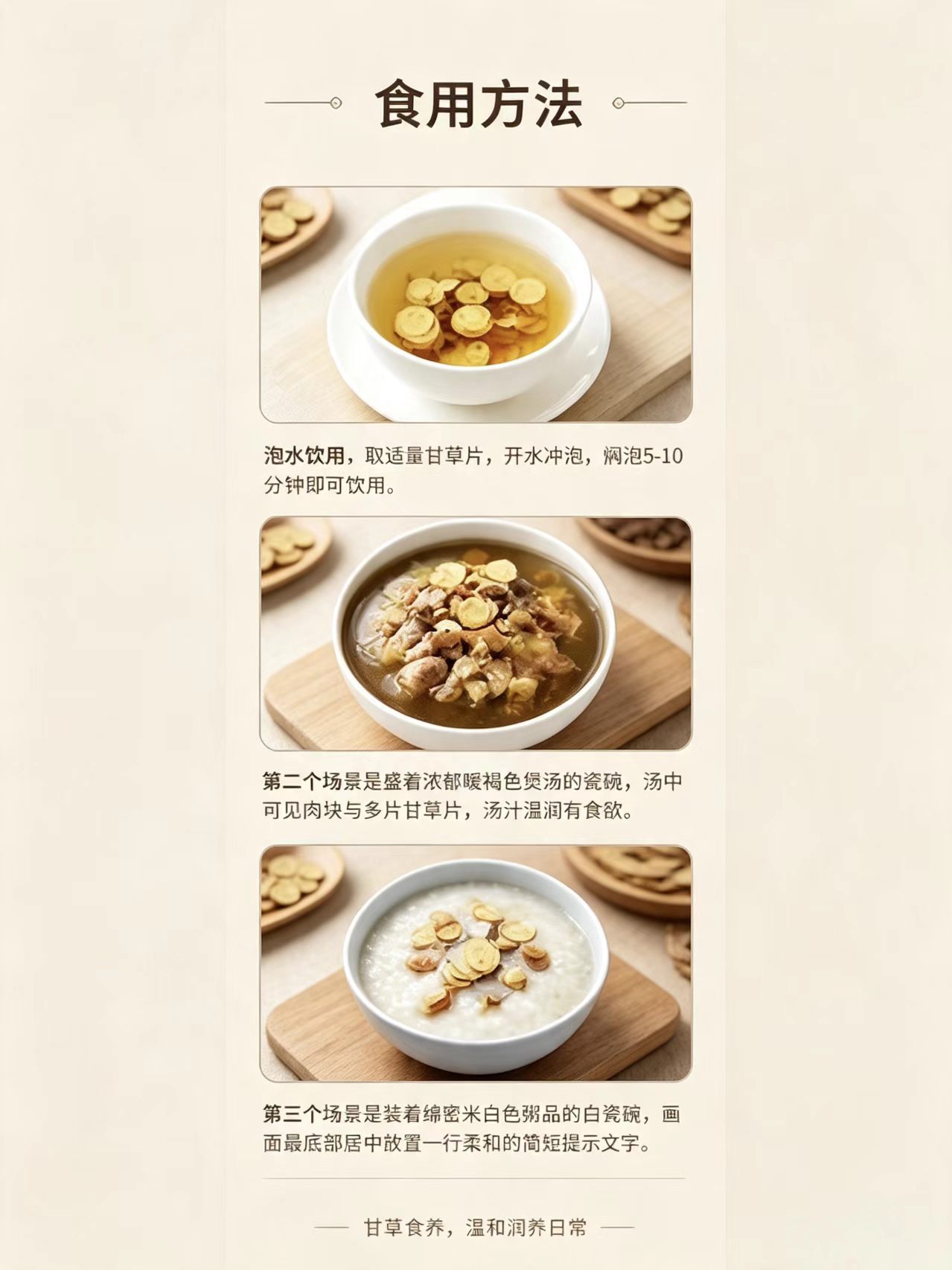 Dried Licorice Root Slices Gan Cao 甘草 1kg Inner Mongolia Red Skin Sulfur Free for Tea and Soup specifications