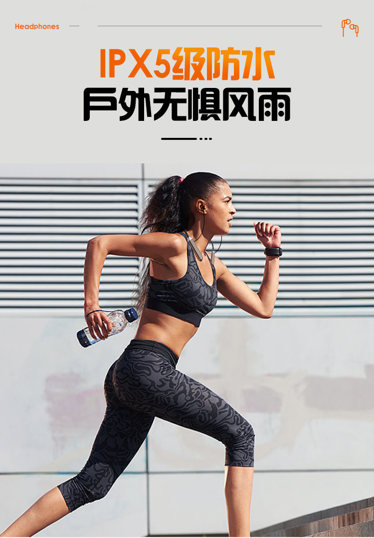 Neck-hanging wireless Bluetooth earphones with ultra-long battery life and high capacity, 2024 new model for sports and running, comfortable to wear for extended periods without ear pain