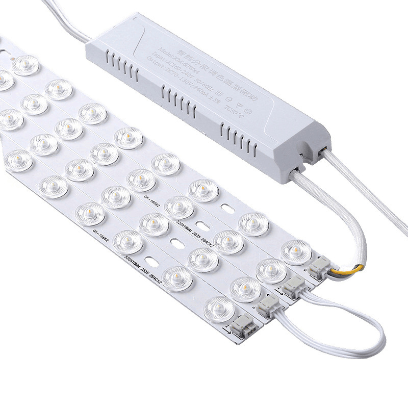 Barra de luz led tira de luz larga de ahorro de energía tira de luz de techo de sala de estar modificación de mecha placa de luz reemplazo de placa de luz de dormitorio tubo de parche