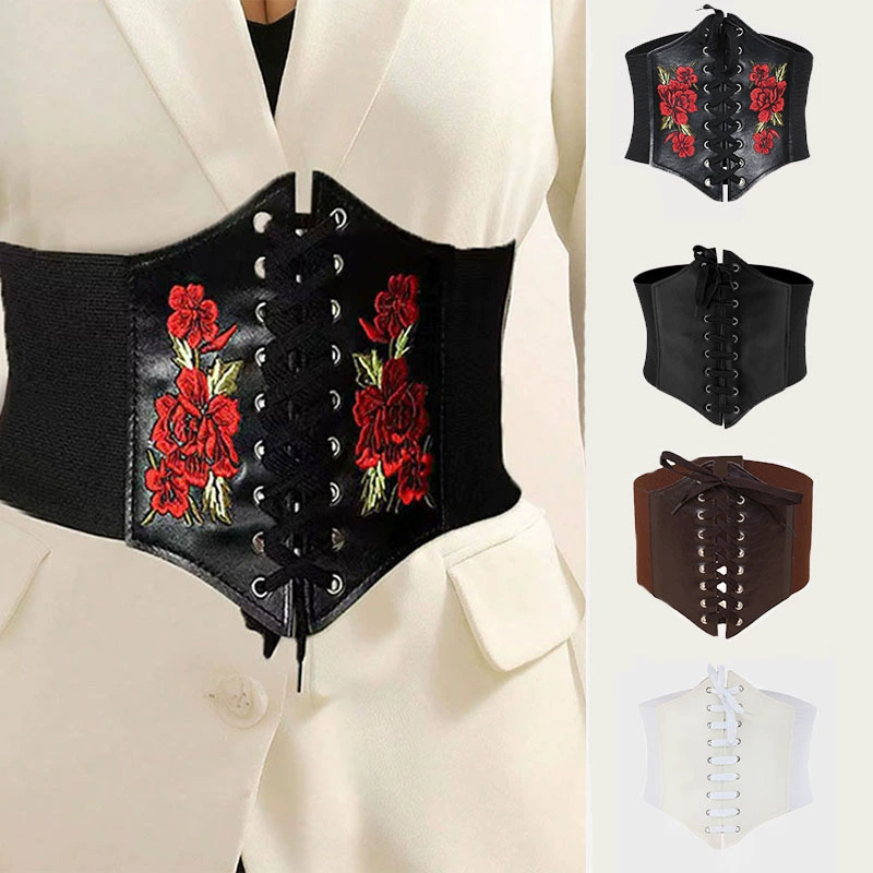 Brace, fashionable summer waist belt, summer clothing, European style, french style