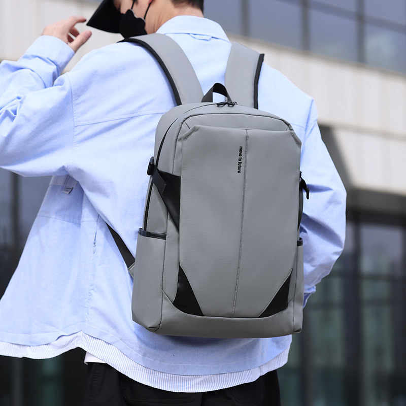 Men's bag, water-proof business backpack, large-capacity travel bag, computer bag, multi-functional casual backpack._voghion.com