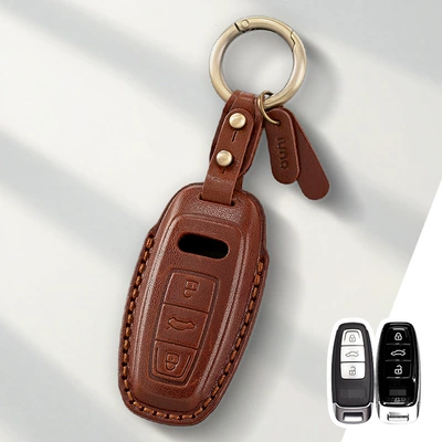 Suitable for Audi, Car key bag - c-coffee-color