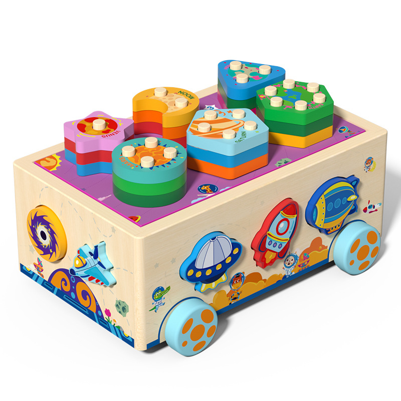 Juguetes infantiles para niños, educación temprana para bebés, desarrollo de la inteligencia, forma de bloque de construcción multifuncional