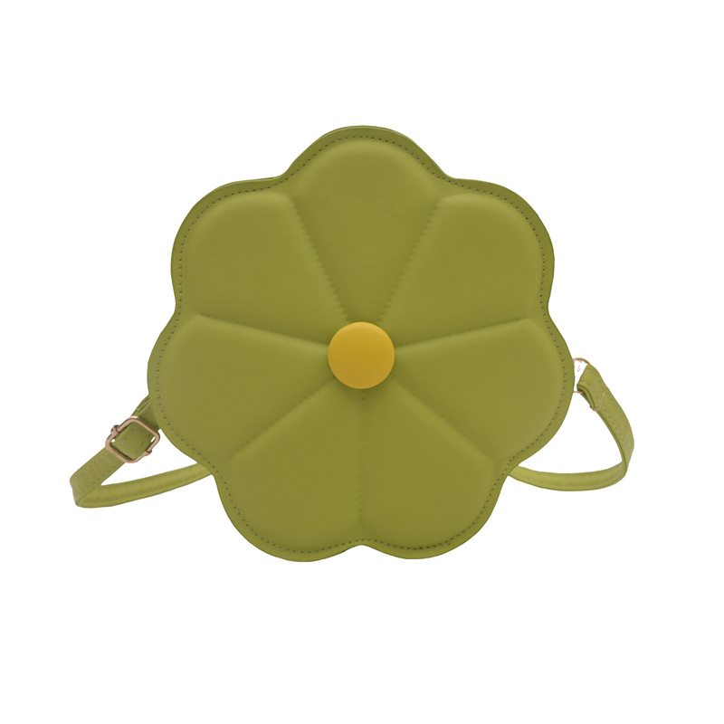 Color sólido coreano nuevo diseño de flores personales de impresión de verano 2024 estilo estilo extranjero bolso de hombro para mujeres