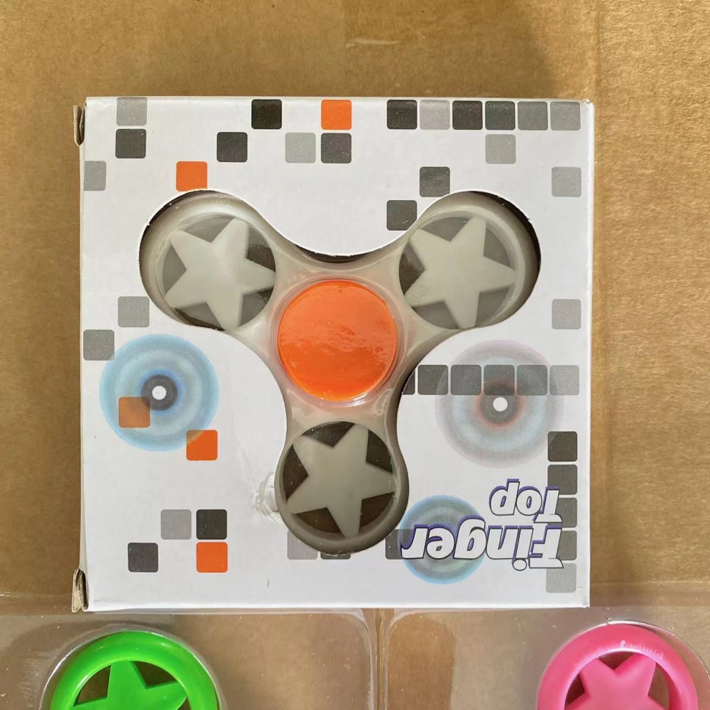 TikTok mismo estilo nuevo creativo de tres hojas dedo giroscopio descompresión regalo creativo tienda departamental al por mayor