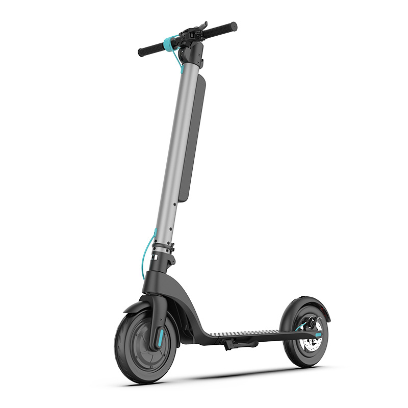 Fábrica de scooter eléctrico para adultos plata X836V10AH coche eléctrico plegable diseño de patineta de etiqueta durabilidad