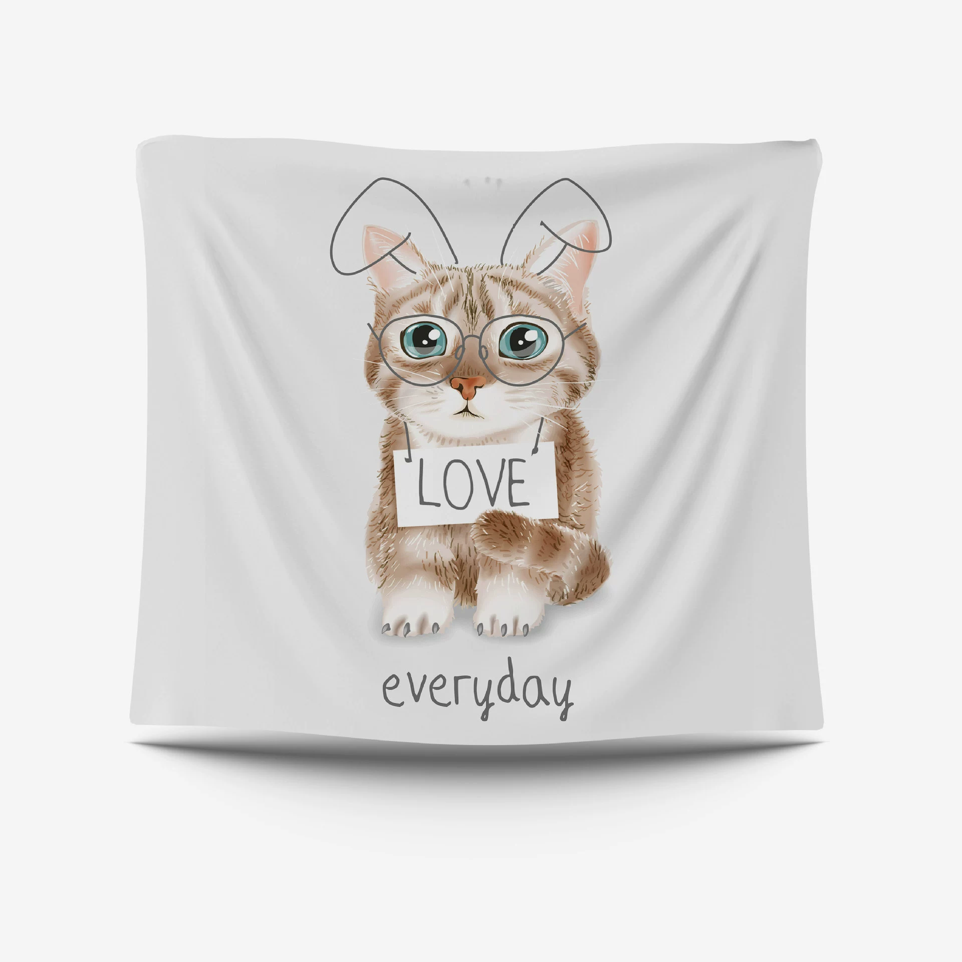 Мультяшный цифровой пляж гобелен, кот, Алиэкспресс, ebay