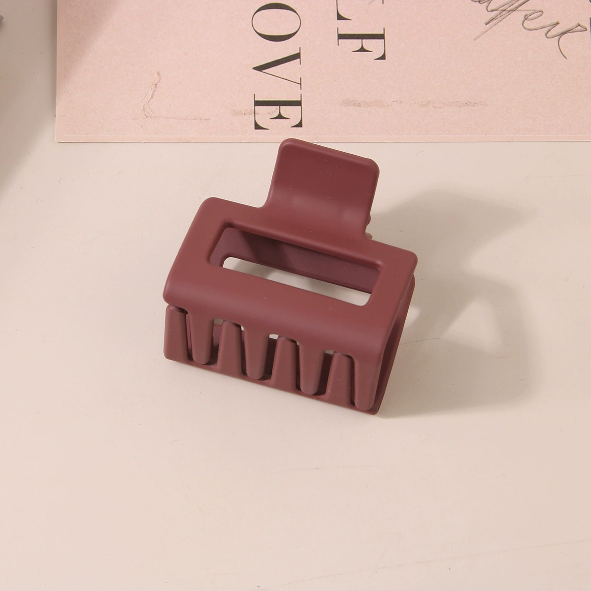 (Cross-border trading), rectangular matte crab pin, big shark, hairgrip, Amazon, simple and elegant design