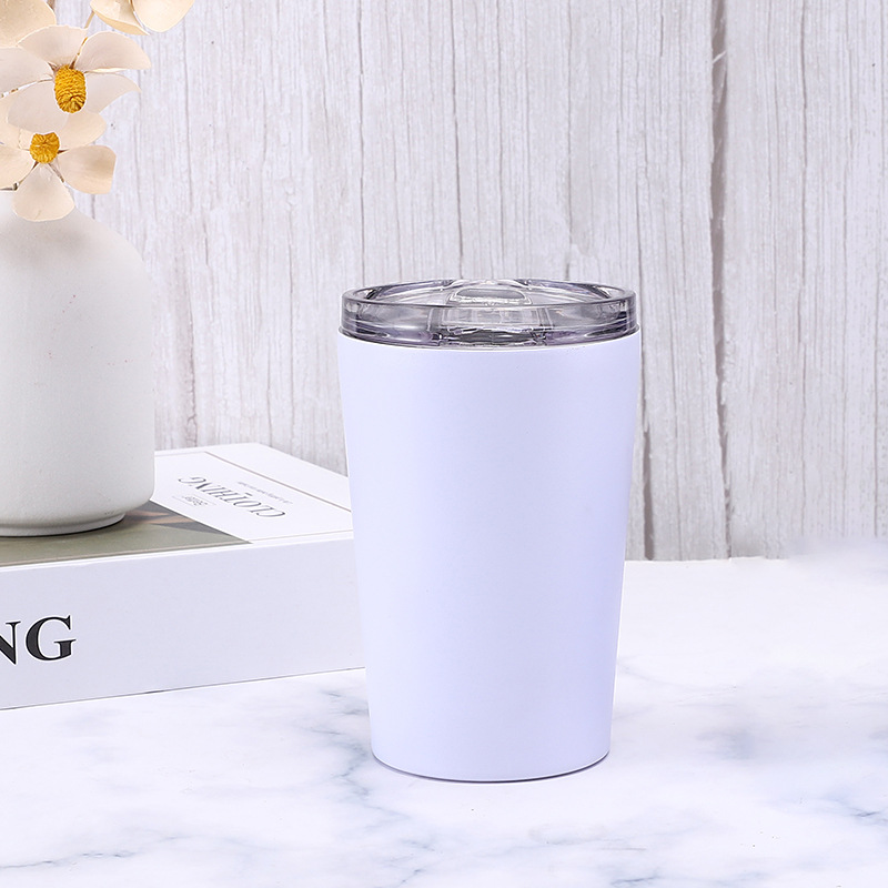 Taza de automóvil nueva transfronteriza Taza de vacío de acero inoxidable para automóvil Taza de automóvil rociada Taza de hielo fría Taza de regalo