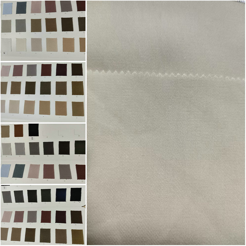 200g高密斜纹莱赛尔棉斜纹面料 棉莱赛尔双面高密细斜纹外套布料