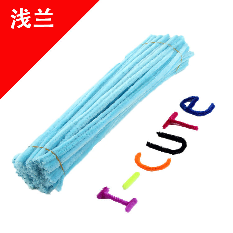 Hecho a mano DIY trenzado paquete de material cifrado ramo de lana Raíz de lana de la raya del color torcido palo de los niños hechos a mano juguetes creativos