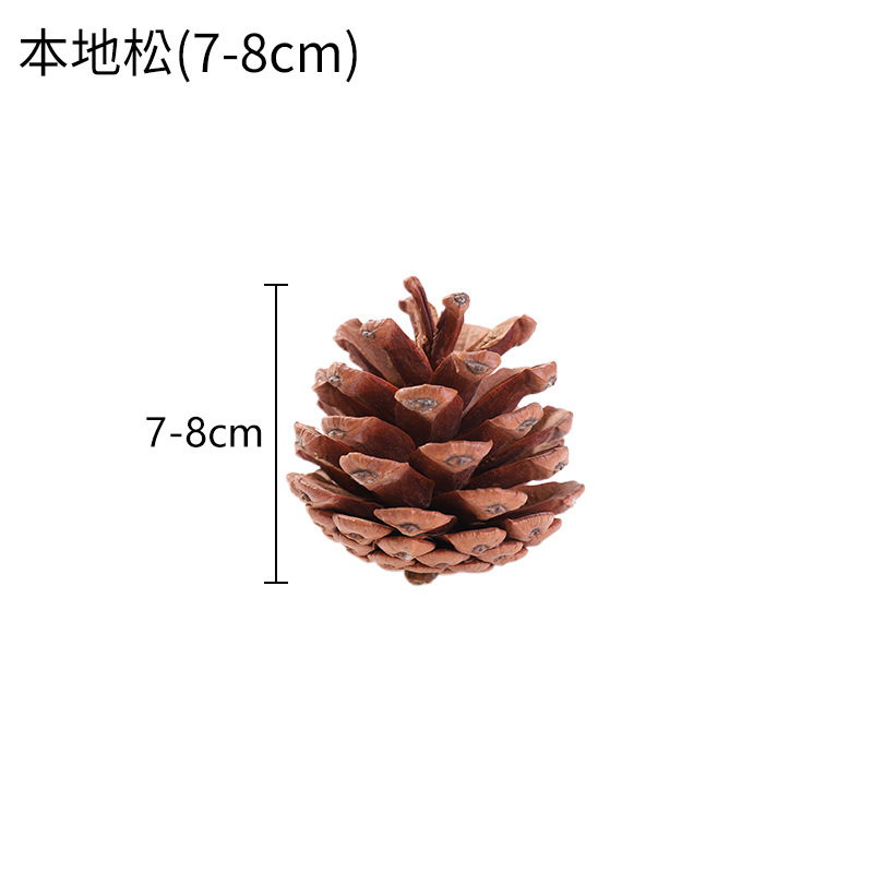 Navidad natural Pino cono árbol de Navidad colgante decoración de vacaciones colgante de Navidad accesorios de tiro guirnalda decoración al por mayor