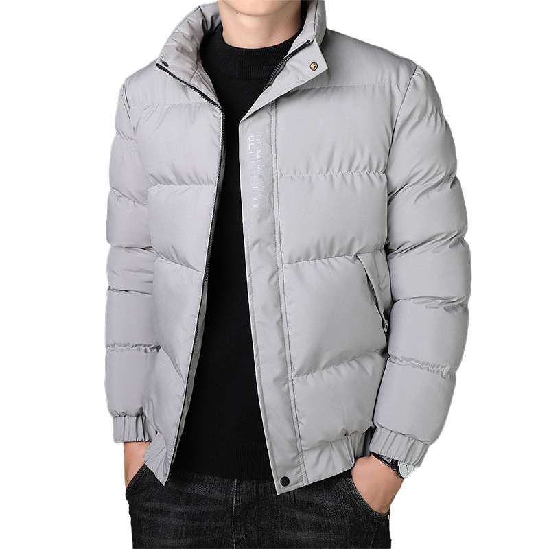 Abrigo de algodón acolchado abrigo de hombre invierno 2023 nuevo estilo coreano de moda forrado de lana engrosada otoño e invierno chaqueta acolchada de algodón chaqueta abajo