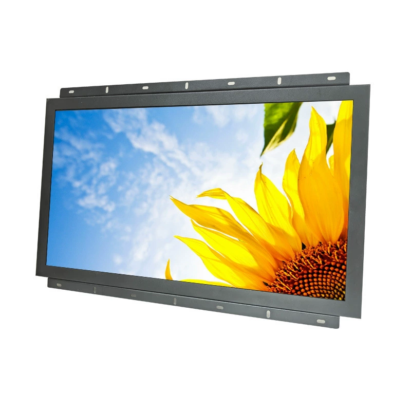 Промышленный металлический встроенный LCD дисплей с сенсорным экраном, 24 дюйма, сенсорный экран