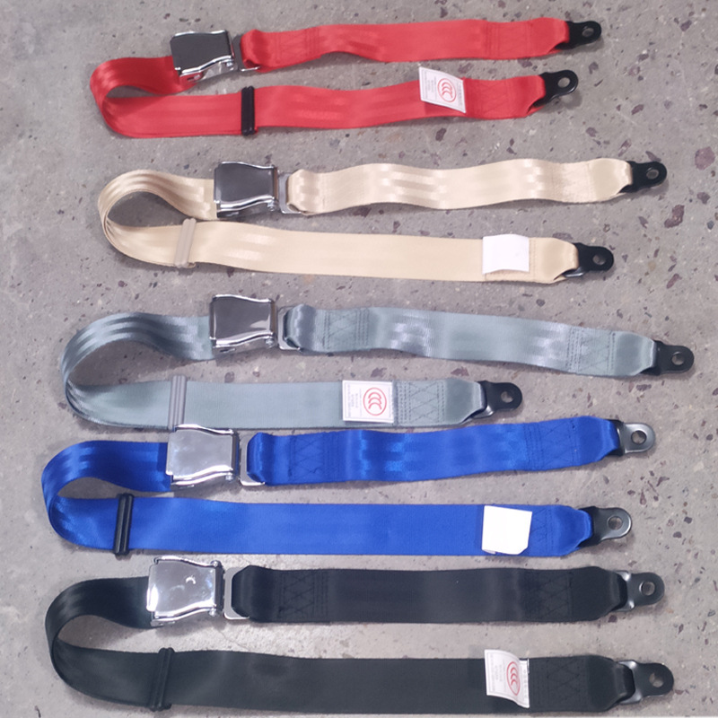 Two-Point Aircraft Seat Belt Buckle, Safety Belt for Passenger Buses, Sightseeing Vehicles, High-Speed Trains, and Aviation Seats