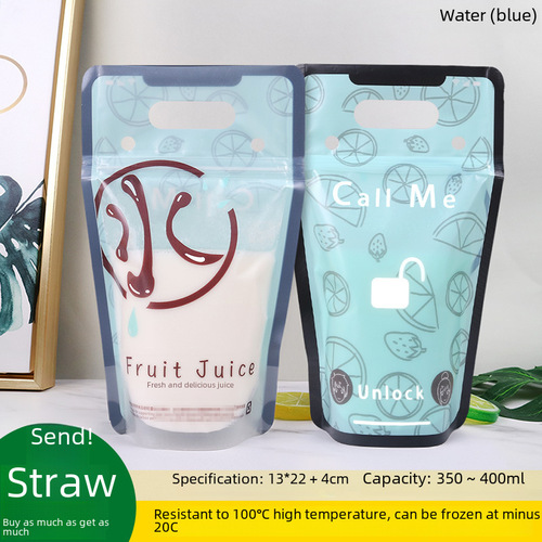 Beverage bag liquid drink milk tea personalized disposable trending fruit jelly self-sealing sour plum soup juice packaging bag